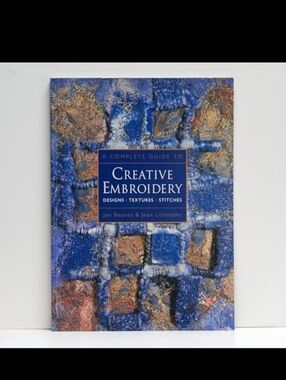 Creative Embroidery Book - Blue & Gold Cover